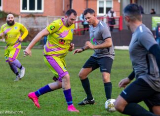 Cheshire Autism FC v Hollyoaks XI. Photo by Neil Whitwham