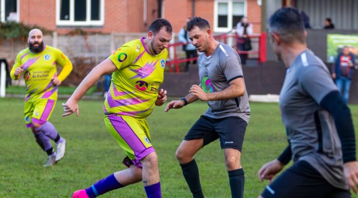 Cheshire Autism FC v Hollyoaks XI. Photo by Neil Whitwham