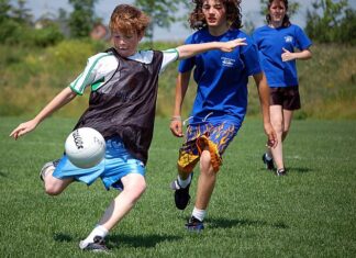 Gaelic Football in the community - Wikimedia Commons - Derrick Mealiffe