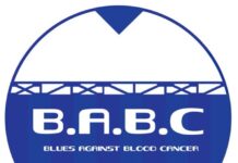 Blues Against Blood Cancer Logo - Picture courtesy of Andy Mitchell