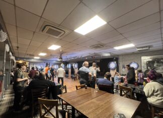 Liverpool Darts Academy in full flow. Photo taken by Luke Harris