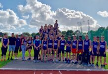 West Cheshire AC at the EPSV Athletics Track. Pic by West Cheshire Athletics Club