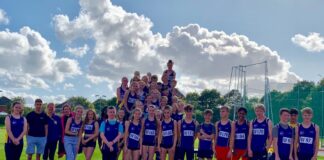 West Cheshire AC at the EPSV Athletics Track. Pic by West Cheshire Athletics Club