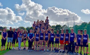 West Cheshire AC at the EPSV Athletics Track. Pic by West Cheshire Athletics Club