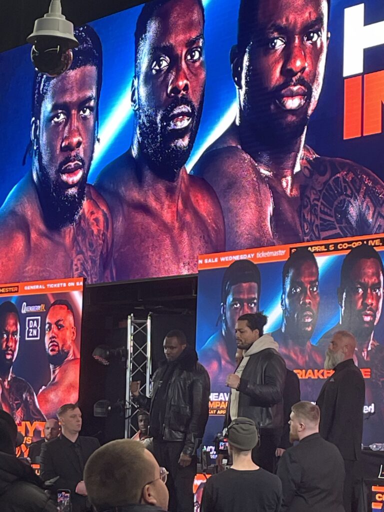 Dillian Whyte and Joe Joyce Face off