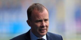 Leeds United managing director Angus Kinnear prior to the Sky Bet Championship match at Elland Road, Leeds - pic used under agreed Alamy licence