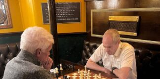 Two players at Liverpool Chess Club