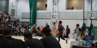 Ben Thomas Coaching the Cheshire Phoenix in British Super League Basketball