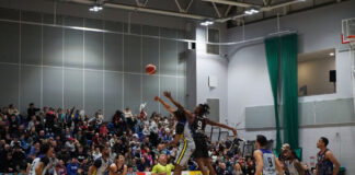 Cheshire Phoenix tip-off against Sheffield Sharks in British Super League Basketball