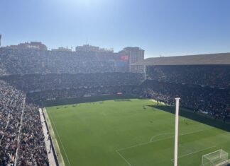 Valencia's Mestalla Stadium, photo taken by Henry Eccles