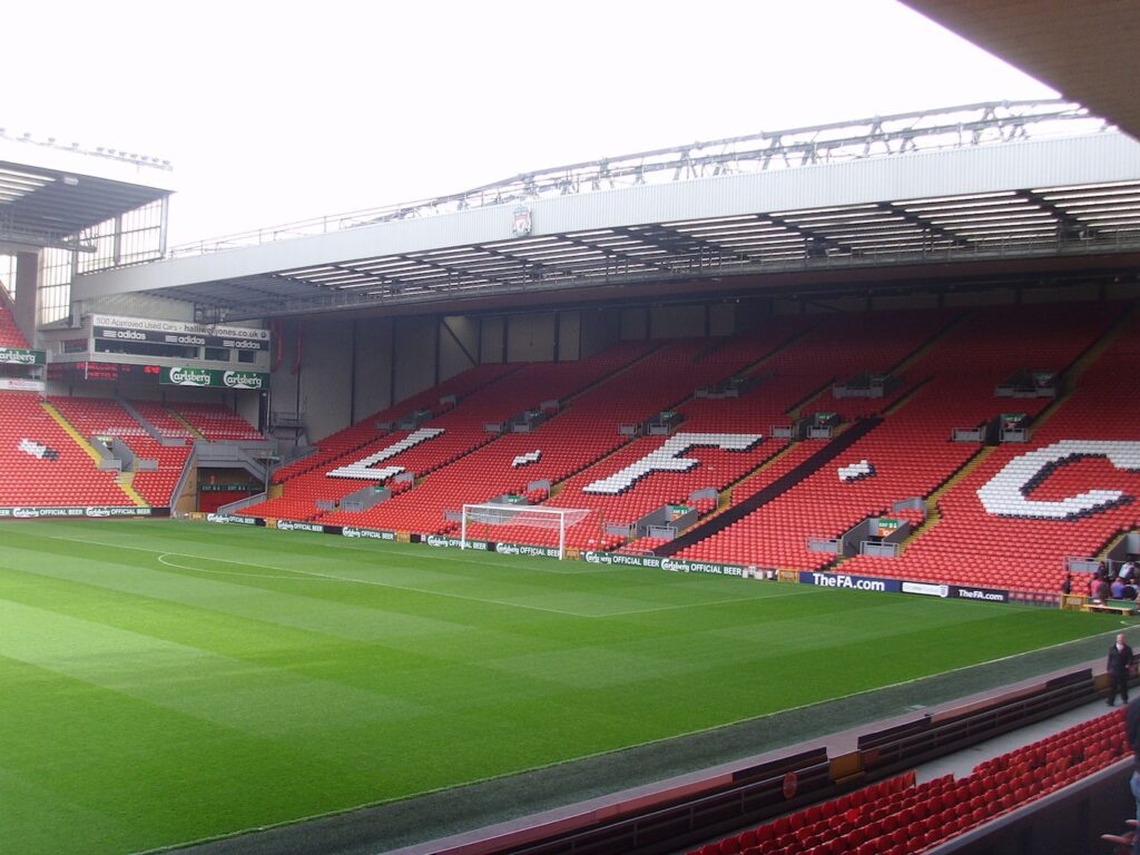 The Spion Kop at Anfield