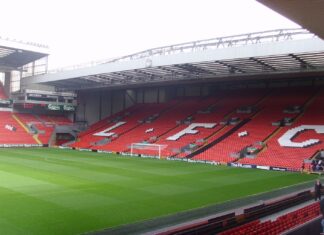 The Spion Kop at Anfield