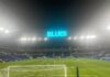 Inside Bramley Moore Dock Stadium during first test match