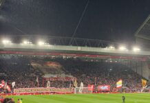 Liverpool Kop Crowd vs Newcastle by Daniel Moffat