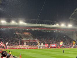 Liverpool Kop Crowd vs Newcastle by Daniel Moffat