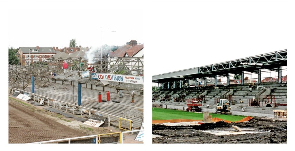 Borough Road Stand under contruction