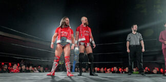 Zack Gibson and James Drake in the ring by Burning Heart Pro Wrestling