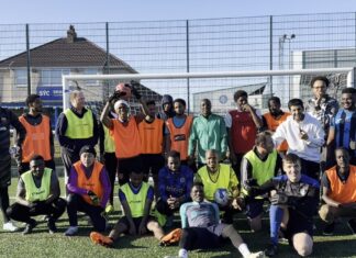 Wirral Change asylum seeker and refugee football group. Image by Jack Burgess