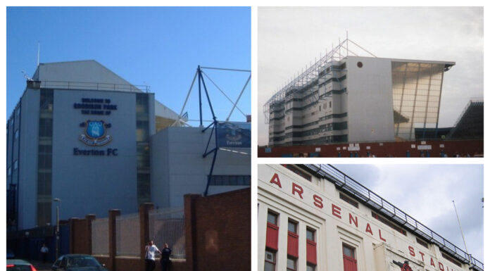 Goodison Park, Maine Road, and Highbury