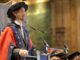 Tommy Fleetwood receiving honorary fellowship from LJMU. Picture taken by Clare Tweed.