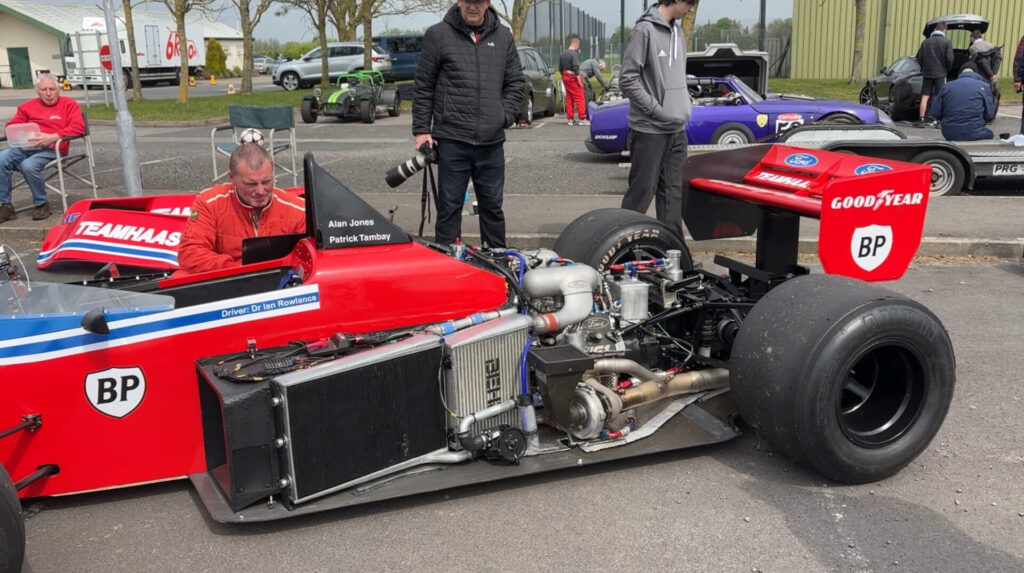 The 6R4 engineering team work on the Haas Lola car at Aintree - image taken by Henry Eccles