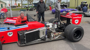 The 6R4 engineering team work on the Haas Lola car at Aintree - image taken by Henry Eccles