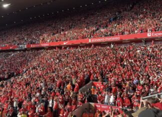 Lower Anfield Road vs Spurs 27/04/25 by Daniel Moffat
