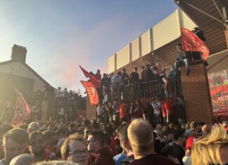 Liverpool fans celebrate Premier League title win by Daniel Moffat