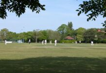 Adnan Miakhel in action for Lancashire 2nd XI