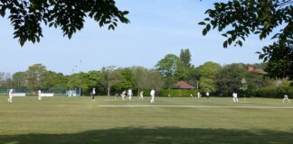 Adnan Miakhel in action for Lancashire 2nd XI
