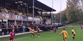 Prescot Cables vs Stocksbridge Park Steels- pic by Louis Parr