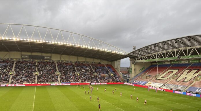 “We are pioneers”: Saints boss praises growth of women’s rugby league Saint Helens push forward in the Super League Grand Final against Wigan Warriors.