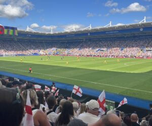 England and Jamaica take the knee before kick off- Picture taken by Phoebe Ross 29/06/2025