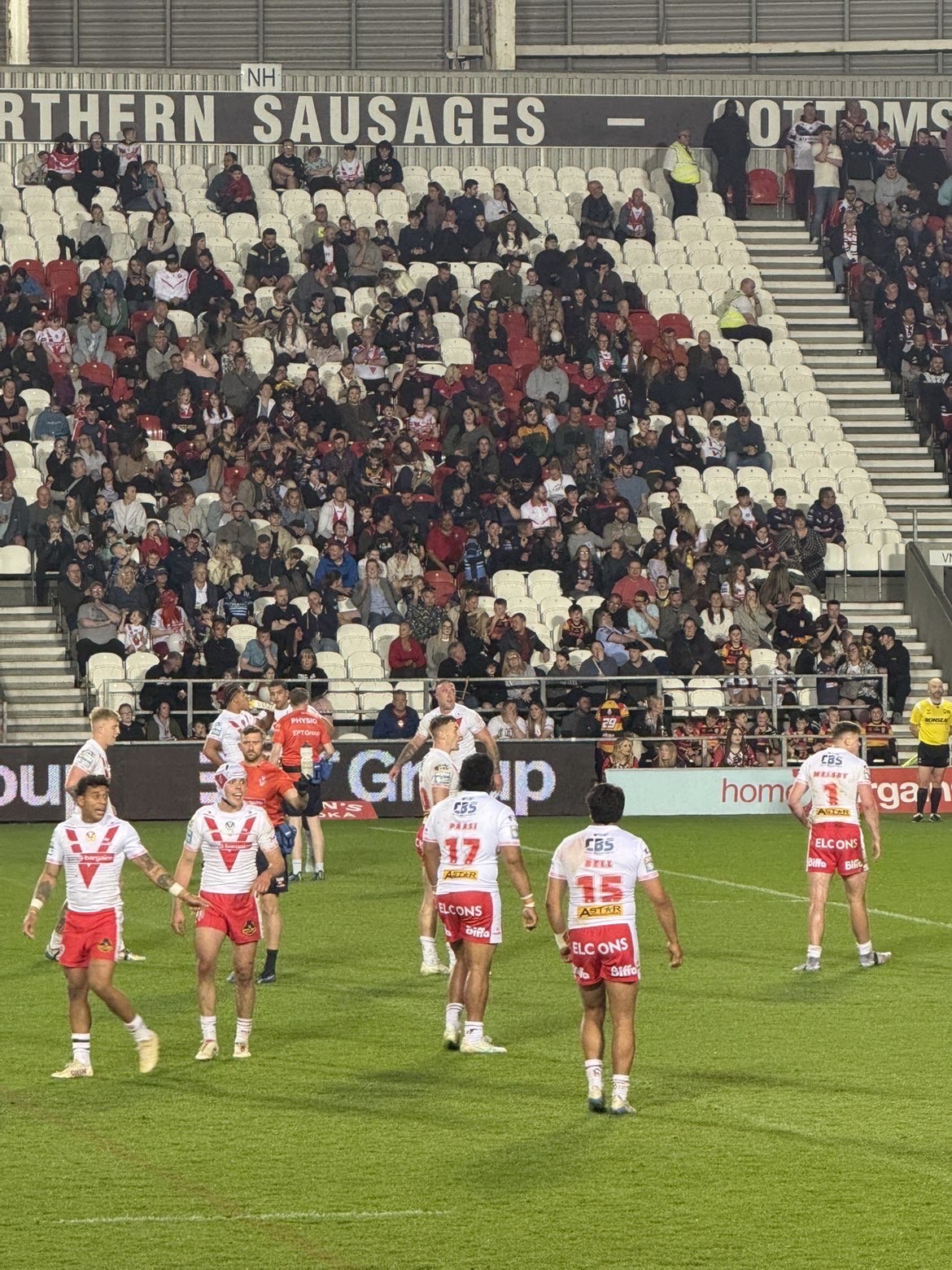 St Helens rugby league in action