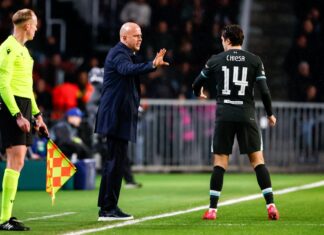 Is it time for Arne Slot to roll the dice on Federico Chiesa? Liverpool manager Arne Slot with Federico Chiesa - free to use under Alamy licence