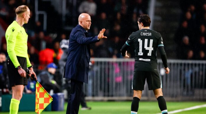 Is it time for Arne Slot to roll the dice on Federico Chiesa? Liverpool manager Arne Slot with Federico Chiesa - free to use under Alamy licence