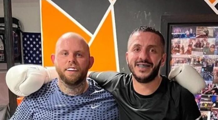 Fighting stigma – how boxing helped one man’s mental health Joshua with opponent after fight- credits to his Instagram