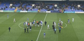 Tranmere Rovers 1-1 draw against Chesterfield in a League Two fixture. Pictured by Amar Dudwall