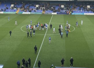 Tranmere Rovers 1-1 draw against Chesterfield in a League Two fixture. Pictured by Amar Dudwall
