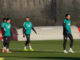 Virgil Van Dijk in training at the AXA Training Centre on Tuesday afternoon / Credit Cai Wilshaw