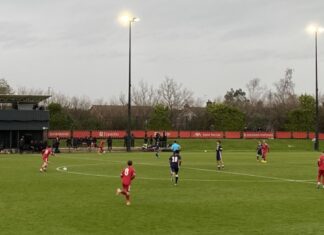 Hadyn Murray-Holme looks to drive Liverpool forward.