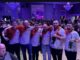 David McNamara and his England team celebrating their European Championship victory. Credits: David McNamara.