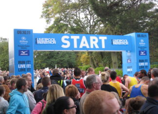 Liverpool running numbers rise across the city as residents become more active Starting gate of BTR Liverpool Half Marathon. From Wikimedia Commons