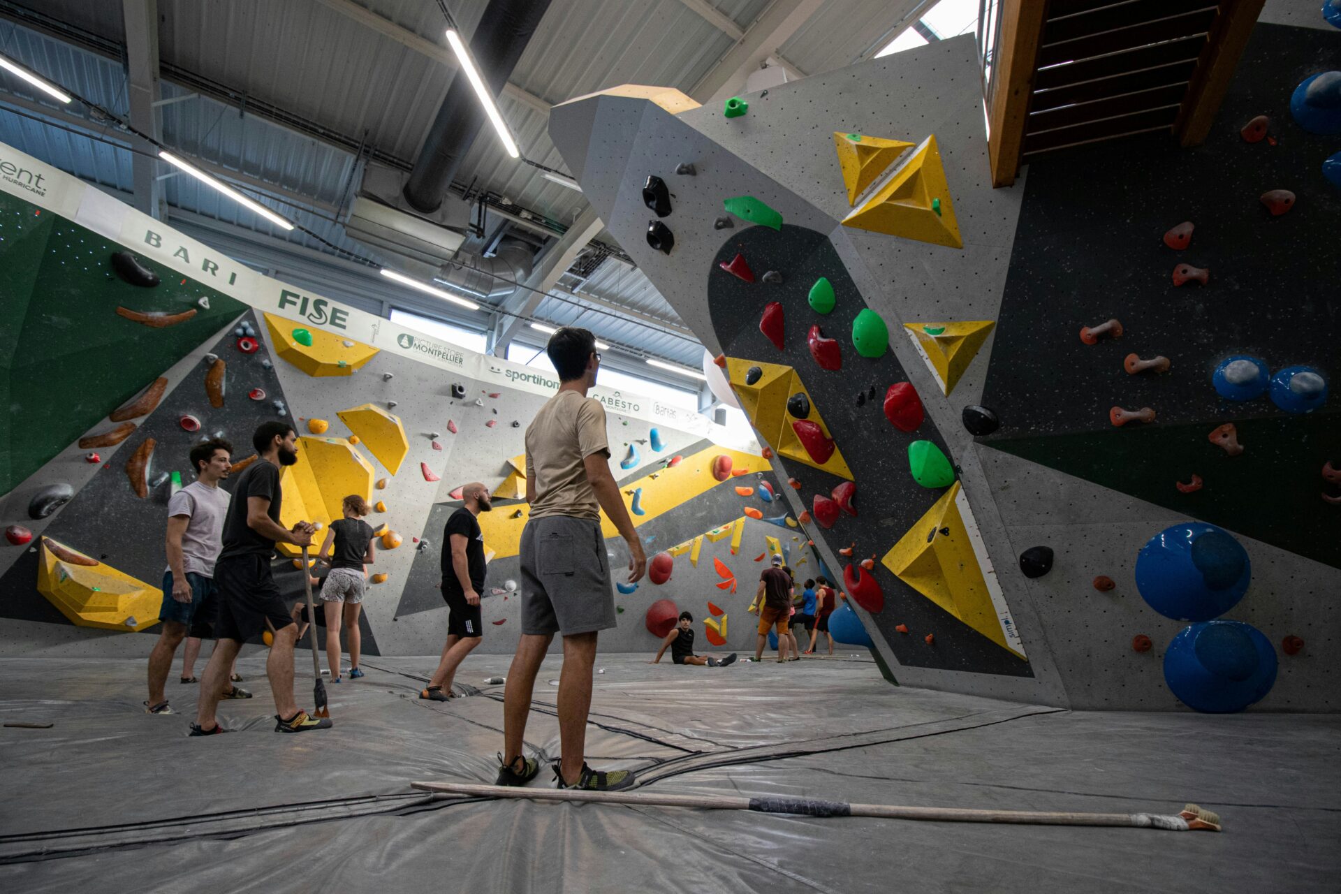 Picture of climbing gym. By Nathan Cima from Unsplash free