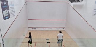 Liverpool CC Squash Court- pic by Louis Parr