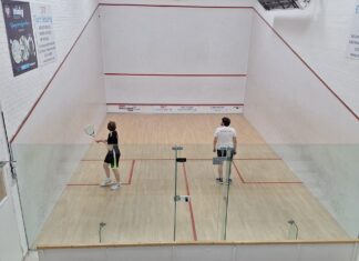 Liverpool CC Squash Court- pic by Louis Parr