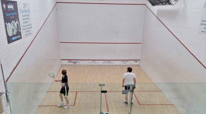 Liverpool CC Squash Court- pic by Louis Parr