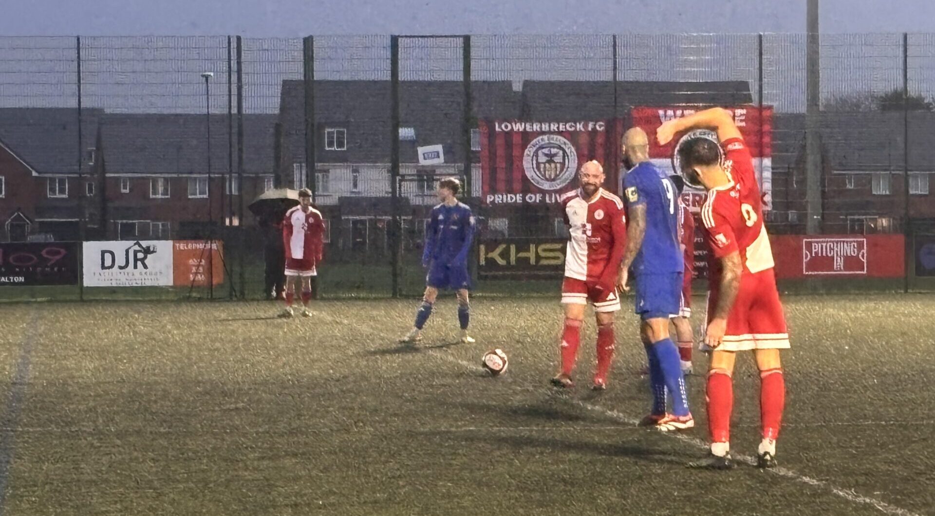 Lower Breck get ready to kick of second half