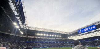 Photo of Bramley Moore ahead of a cup game. Photo by Rayhan Bengougou