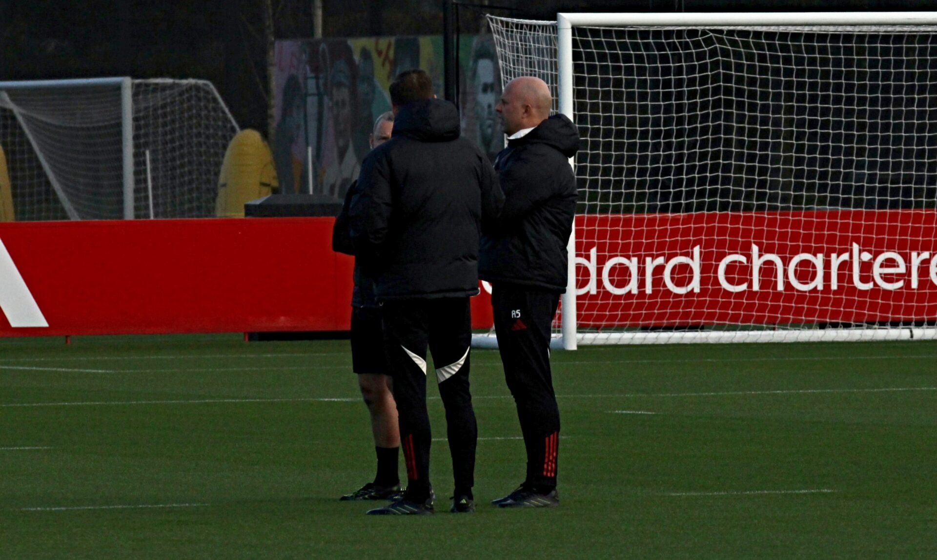LFC coaching team at training - December 8th